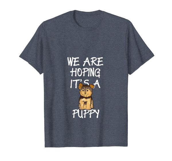 

funy i'm pregnant shirt we hope it's a puppy, White;black