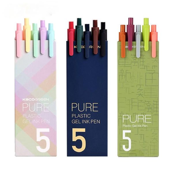 

colors vintage color macarons pens gift set sign pen gel 0.5mm smooth ink writing durable signing