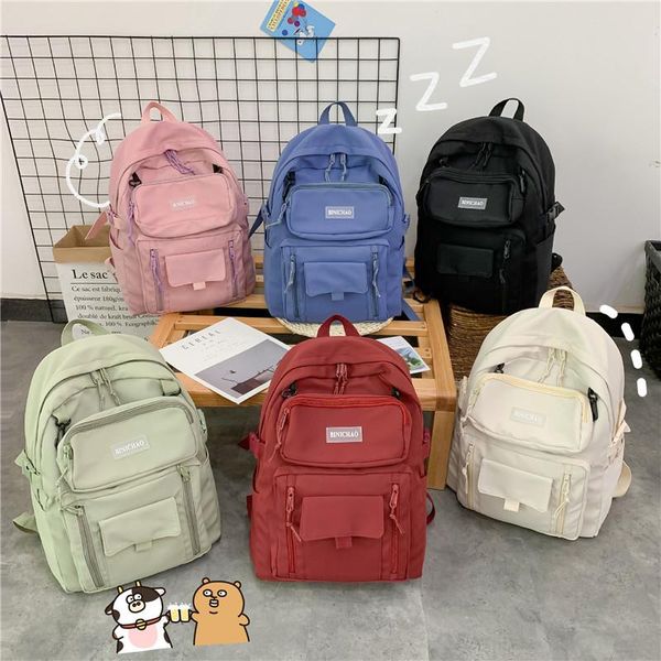 

backpack schoolbag female korean harajuku simple high school students large male