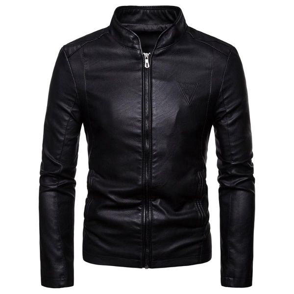 

men's suits & blazers original man blazer leather 2021 pu men jacket suit motorcycle hombre slim fit winter coat, White;black