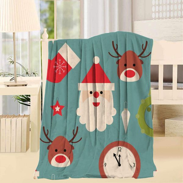 

merry christmas blanket super soft warmth lightweight apply to sofa bed sofa and living room 40x50inch