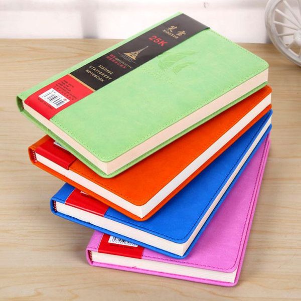 

notebook leather office for school 2021 agenda travelers notepads, Purple;pink
