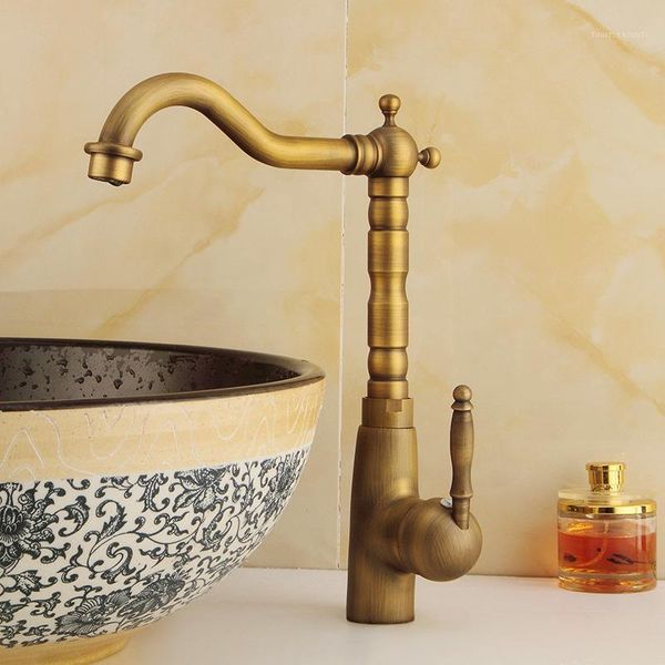 

bathroom sink faucets european copper retro rotatable faucet antique color and cold water mixer black counter