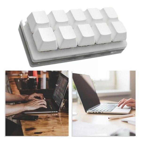 

keyboard covers programmable mechanical 10 keys macro keypad usb shortcut swap programming diy for outemu lap15 6