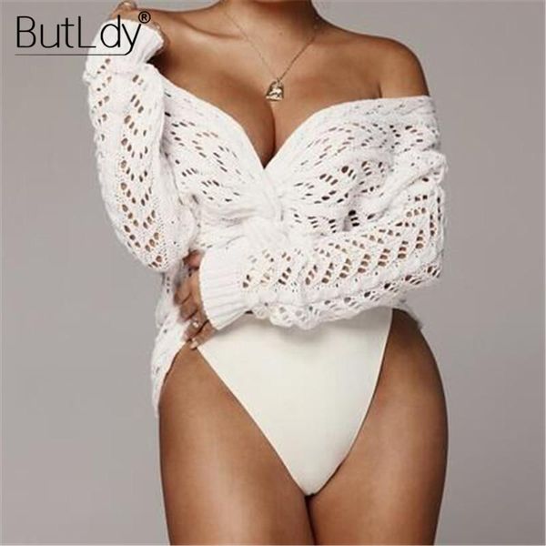 

women's sweaters knitted hollow out sweater women criss cross v neck pullover long sleeve casual female jumper summer fashion 2021, White;black