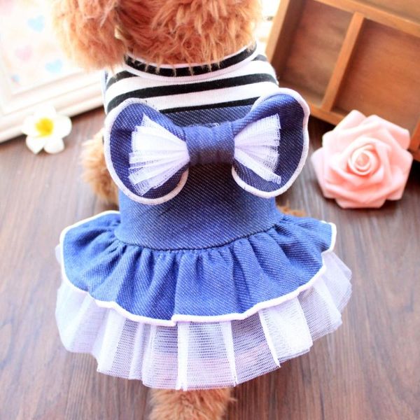 

dog apparel winter clothes princess costume poodle bichon schnauzer dress four legs jumpsuit overalls pet denim jeans
