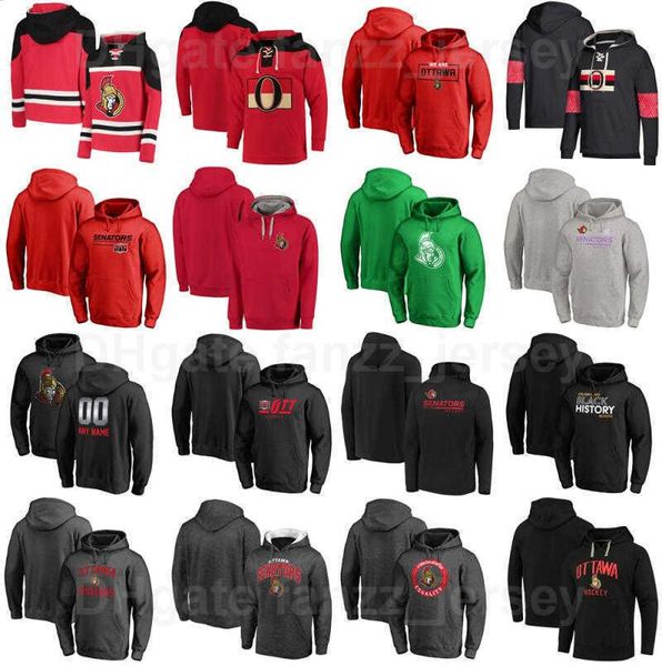 

pullover ottawa senators hockey hoody jackets 7 brady tkachuk hoodies 72 thomas chabot hooded 9 bobby ryan sweatshirts anderson man, Black