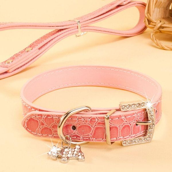 

luxury snake pattern pet dog supplies alligator pu leather necklace accessory supply dogs collar for small medium cat collars & leads