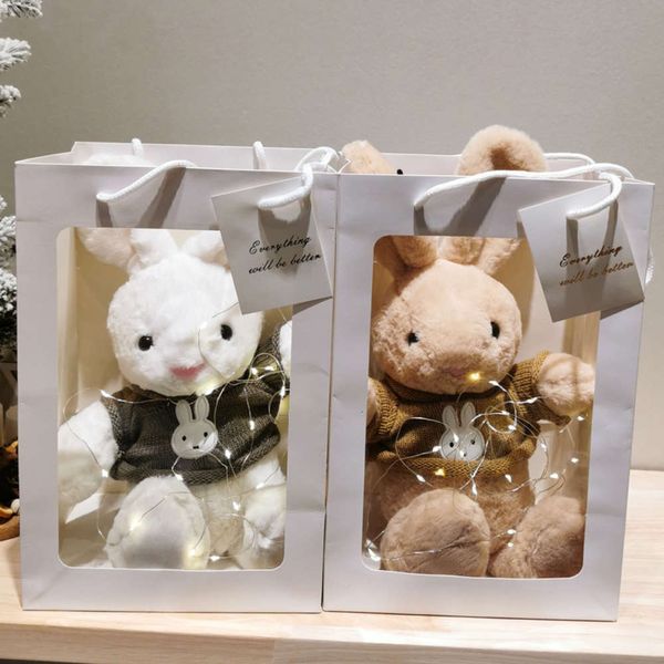 

rabbit doll little plush toy push gift school activities children's day, Blue