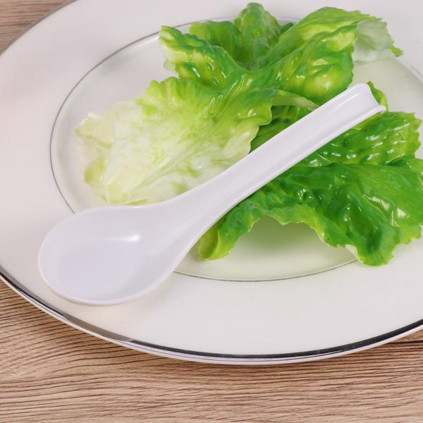 

spoons 12pcs melamine long handle hook style soup