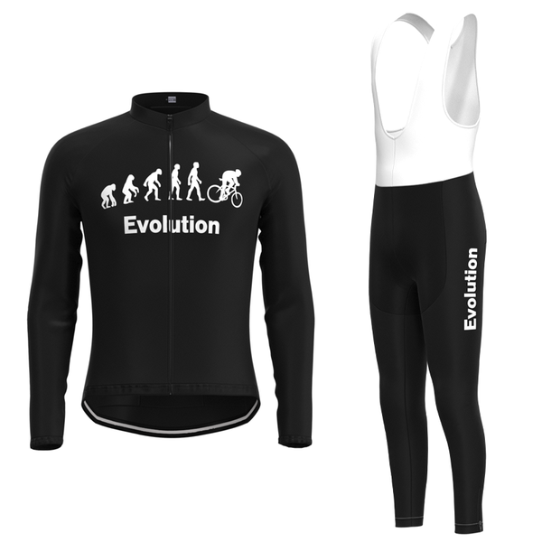 

racing sets 1999 competition evolution retro man black cycling jersey long sleeve set triathlon mtb biker hombre, Black;blue