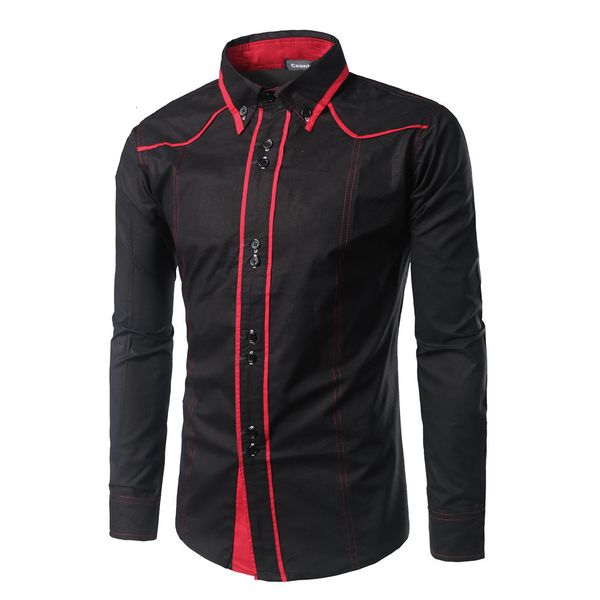 

men's dress shirts men shirt brand male large size long sleeve casual hit color slim fit black mens xxl yc21 pcs7, White;black