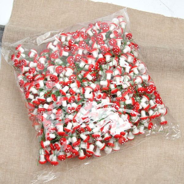 

garden decorations 50 pc mini red mushroom dotted small potted diy toy house landscape bonsai plant decoration wholesale ornament