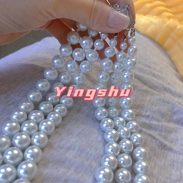 

chokers women girls fashion crystal necklace pearl choker necklaces wedding fine jewelry christmas birthday party gift, Golden;silver