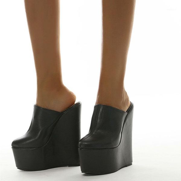 

sandals women fashion super high heels platform peep toe shoes woman extremely sandalies1, Black