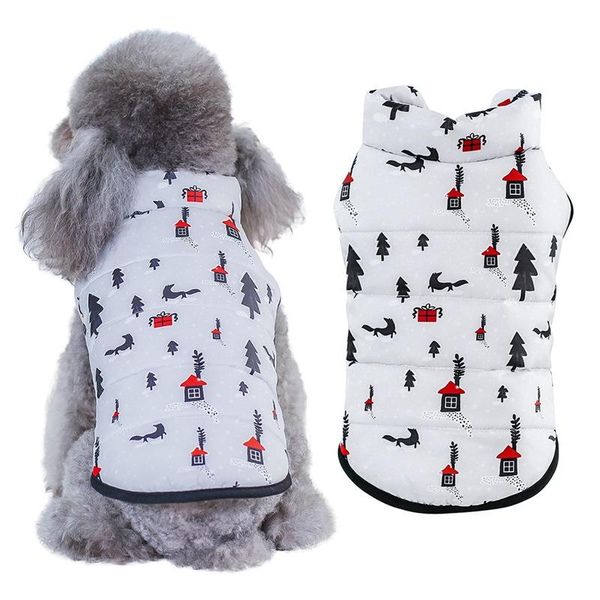 

dog apparel cotton pet vest clothes autumn and winter clothing snow coat casual style open buckle for warm