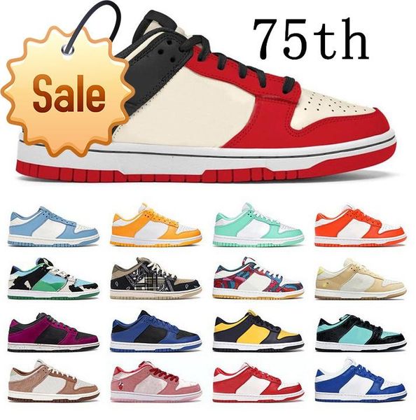 

2022 fashion sb low pro running shoes trainer 75th chicago panda pigeon unc black white grey chunky men women designer sneakers eur 36 -45 f