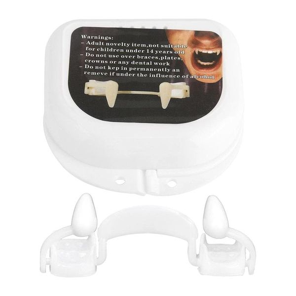 

hooks & rails halloween decoration retractable vampire teeth zombie safety soft silicone fangs bloody horror party decor d9