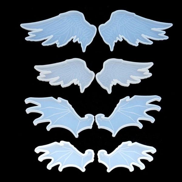 

baking moulds cute evil angel pendant silicone resin mold jewelry making tools art craft crystal soap drop