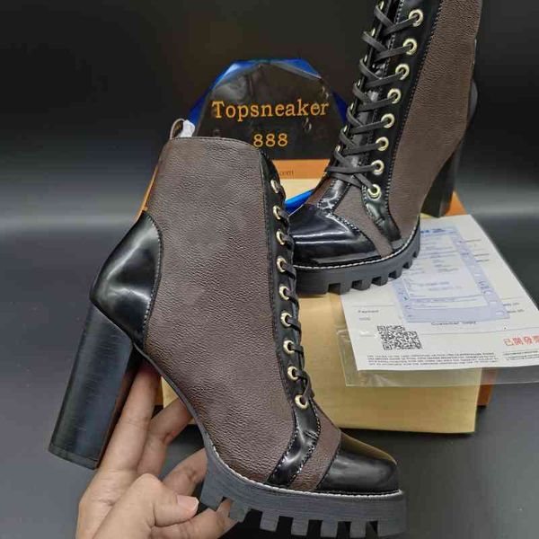 

boots love women chunky heel martin laureate boot black white yellow size uk3.5-uk9.5 martins woman shoes 31sg