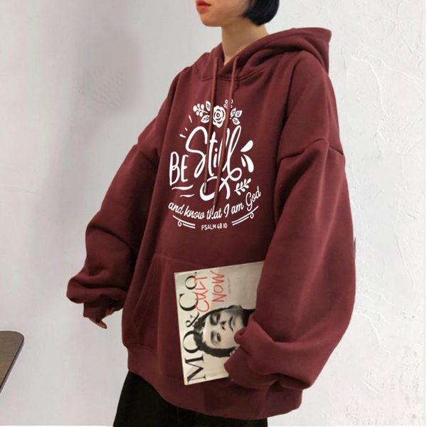 

women's hoodies & sweatshirts casual hoodie autumn loose letters printing pullover ladies fashion hooded comfortable clothes oversize f, Black