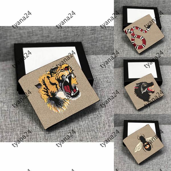 

wallet men wallets 2021 ale mens and women cartoon animal pattern casual short purse retro classic printing fashion all-match multi-slot car, Red;black