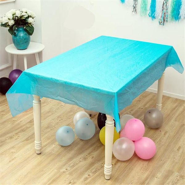 

useful peva disposable tablecloth wedding birthday party table cover rectangle desk cloth waterproof oil proof