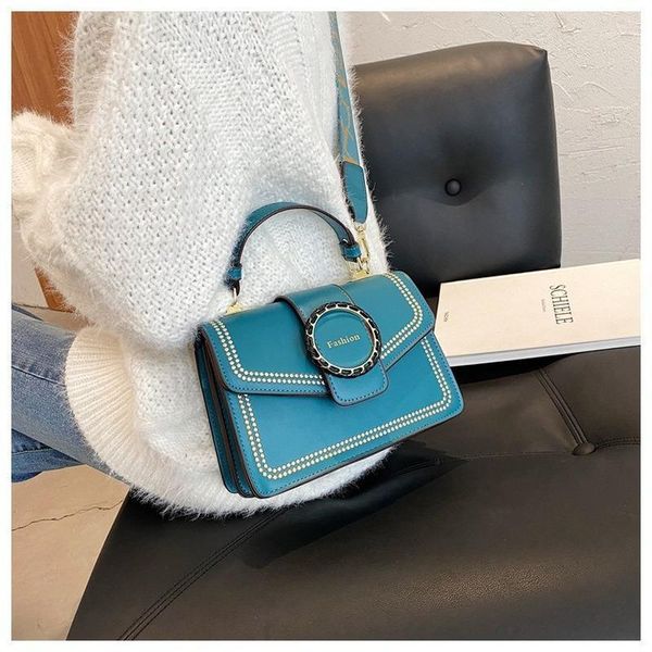 

evening bags women danish flower thread shoulder fashion metal ring crossbody lady pu leather purses and handbags wide letter strap1