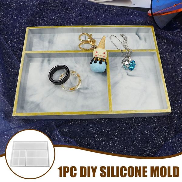 

crystal epoxy resin tray mold classification storage box silicone hug novelty items