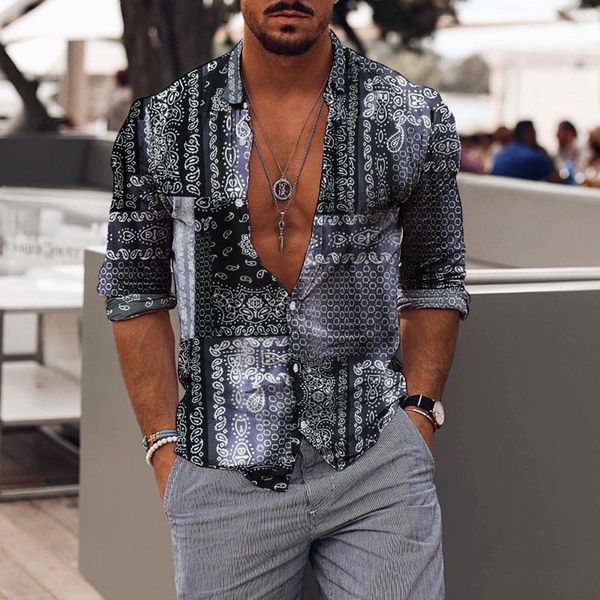 

men's casual shirts blouselong sleeve partiesbasic blouses shirt, White;black
