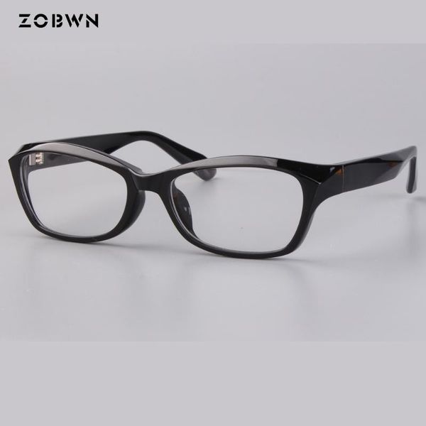 

three-dimensional tr90 cat eye glasses brand design optical computer spectacle frame man business myopia marcas reading fashion sunglasses f, Black
