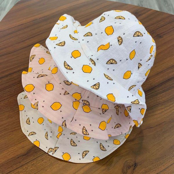 

baby hat thin baby boy girl fisherman basin summer sun hat, Yellow