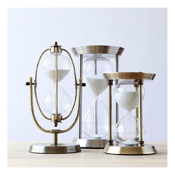 

other clocks & accessories sand hourglass timer home decoration deskclock timers 15minute/30minutes/60minutes furnishing gift craft