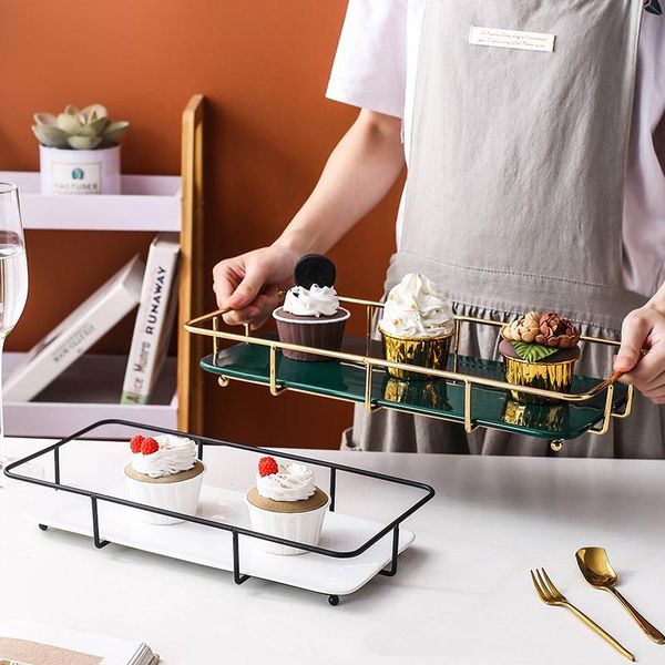 

other bakeware beautiful practical wrought iron cake rack green ceramics rectangular tray dessert sushi plate storage wedding display stand