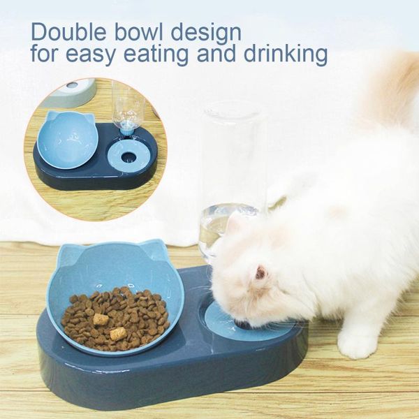 

pet bowls double use drinking dish feeder water cat puppy feeding supplies small dog accessories & feeders