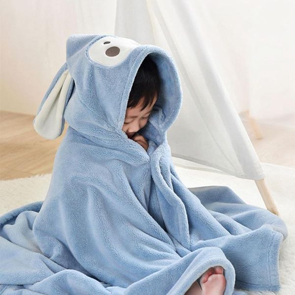 

blankets & swaddling 1pcs baby kids hooded bath towel/cartoon bathrobe/bath essential blanket