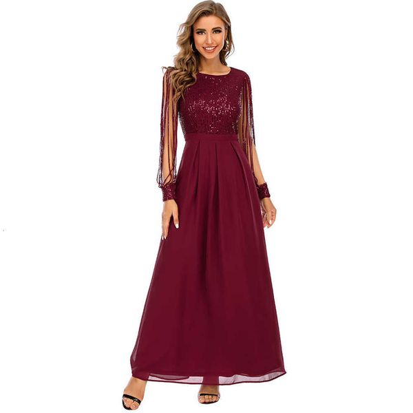 

luxury evening party drs chiffon patchwork sequin women's, Black
