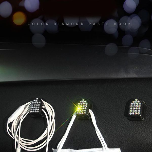 

hook 3*2cm clothes cute diamond hanger household parts replacement car organizer