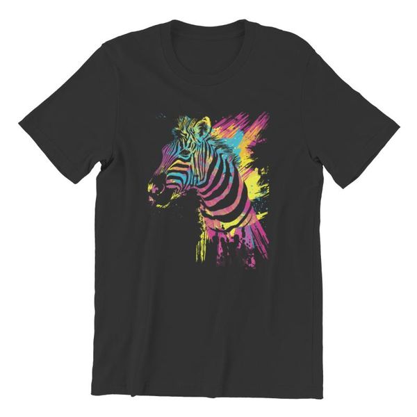 

men's t-shirts t-shirt zebra splatters fashion punk tshirts 147048, White;black