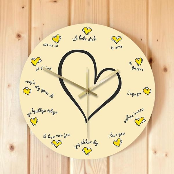 

languages charming silent loving you wall clock i love in 12 different romantic confession multicolored valentine gift clocks