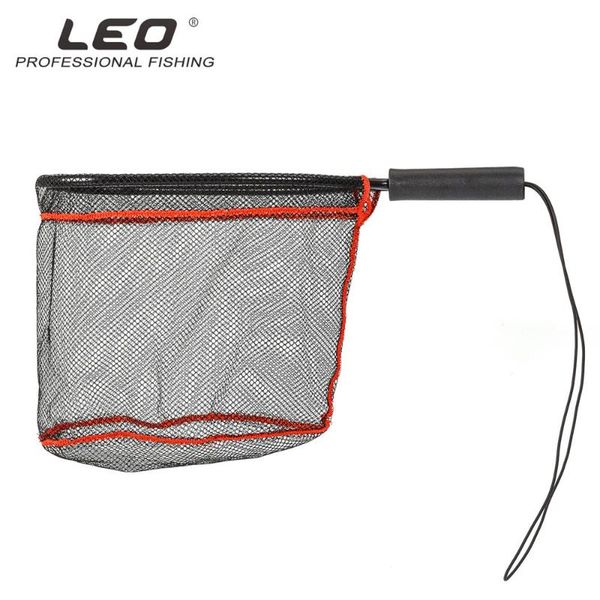 

fishing accessories net portable dip nets rubber landing 45x21cm durable tackle aluminum alloy handle release scoop hand