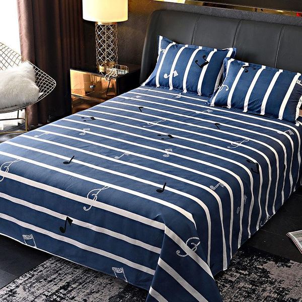 

sheets & sets 2021 fashion stripe bed sheet for home 3d print casual cotton 1 pcs queen king double size drop