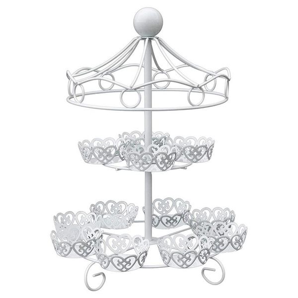 

other bakeware 2 layer-12 count carousel cupcake stand holder display wedding cake cup