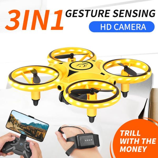 

drones yh222 rc drone three in one induction helicopter hd aerial pography gesture gravity quadcopter