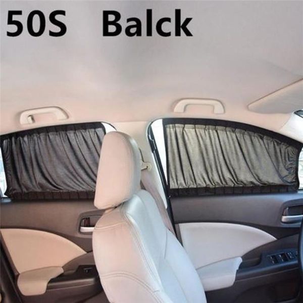 

car sunshade 2pcs 50s elastic side window curtains auto windows curtain sun visor blinds cover car-styling