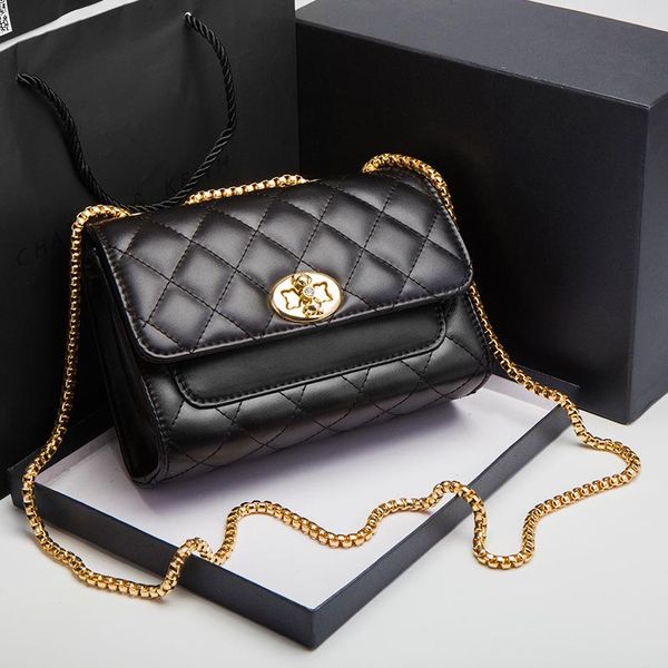 

bag female crossbody all-matching mobile phone shoulder student net red diamond plaid oblique chain bags