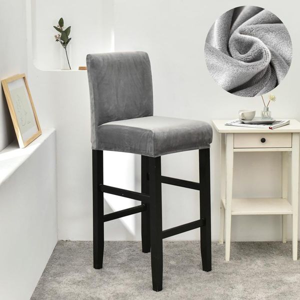 

chair covers velvet stretch dining room soft removable slipcovers bar decoration