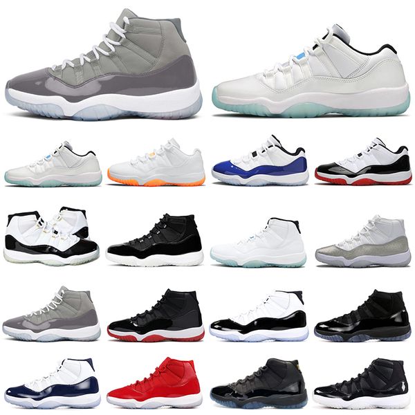 

jumpman 11 11s\rbasketball shoes 25th anniversary legend blue bred citrus concord cool grey navy gum women mens trainers sports sneakers