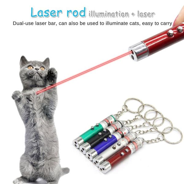 

cat toys 1pcs portable pet toy funny led laser sight pointer pen 5mw red dot light interactive with