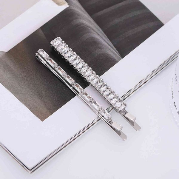 

versatile, exquisite zircon hairpin, net red, straight clip, simple and easy to match with hairpin, Golden;silver